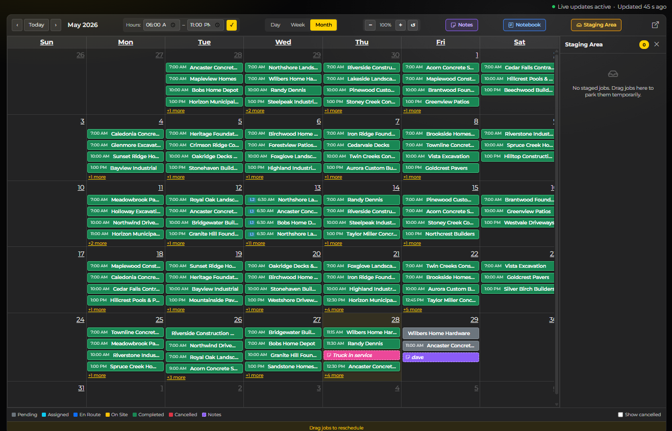 Monthly Calendar